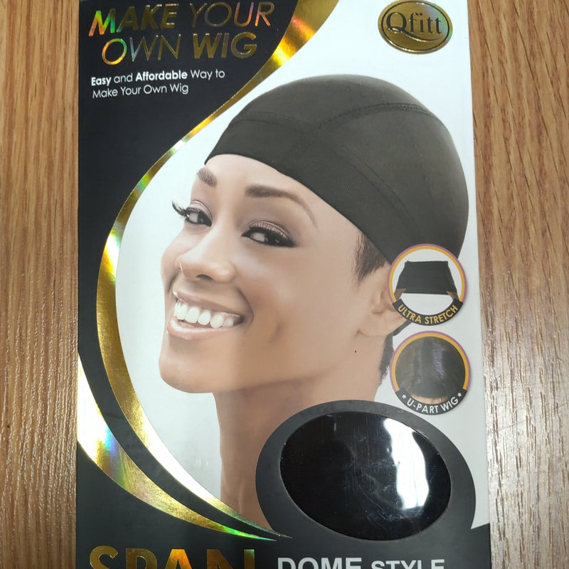 VIP Extensions Make your Own Wig X-Large 5027 Black Span Dome Style Wig Cap Hair Extension Accessories