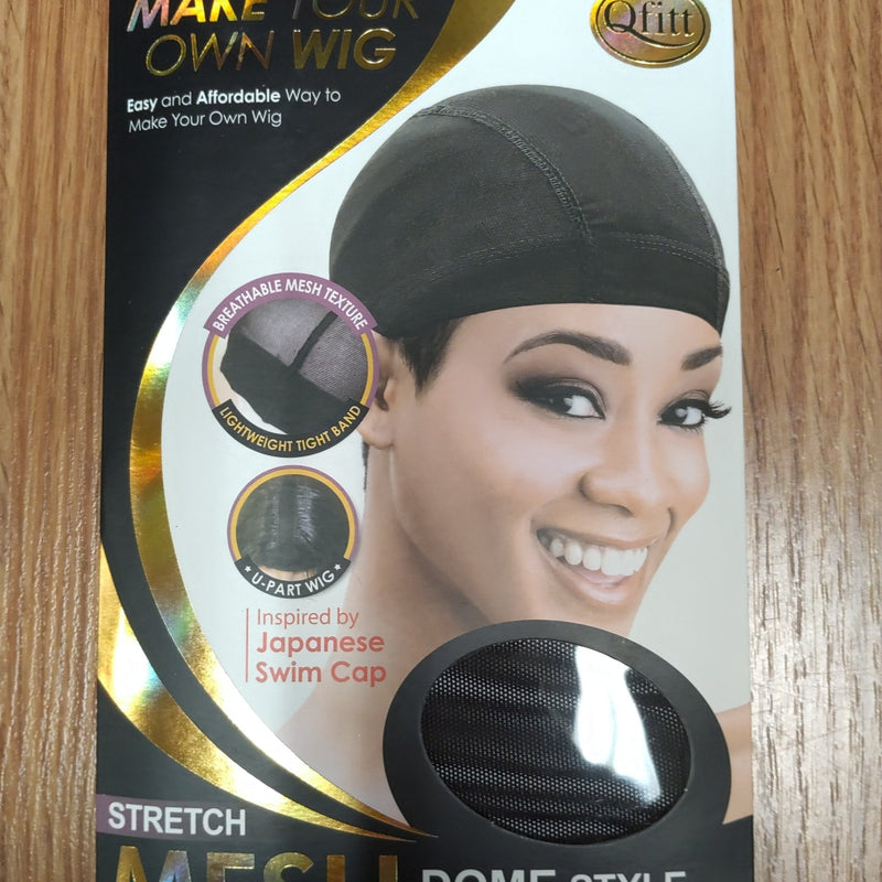 VIP Extensions Make Your Style Stretch Mesh Dome Style Wig Cap X-Large 5021 Black