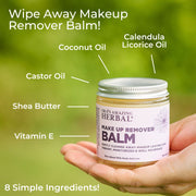 Ora's Amazing Herbal Make Up Remover Balm with Calendula, Fragrance Free Makeup Removers