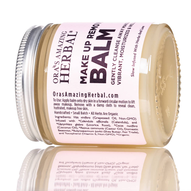 Ora's Amazing Herbal Make Up Remover Balm with Calendula, Fragrance Free Makeup Removers