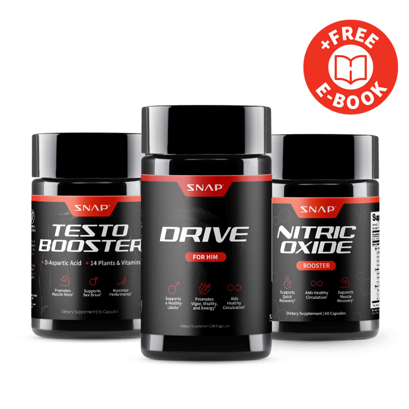 Snap Supplements Male Drive Stack + Free E-Book
