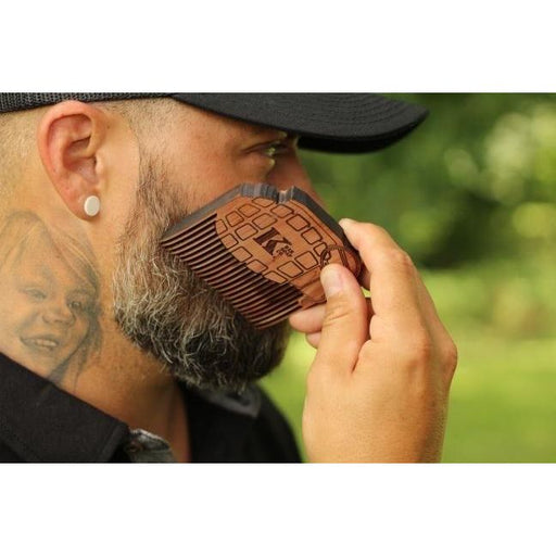 Kbarsoapco - Frag Out Cedar Wooden Beard Comb