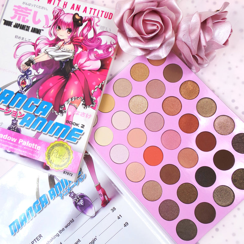 Rude Cosmetics Manga Anime Makeup 35 Eyeshadow Palette Book 2 Eyeshadow Palettes