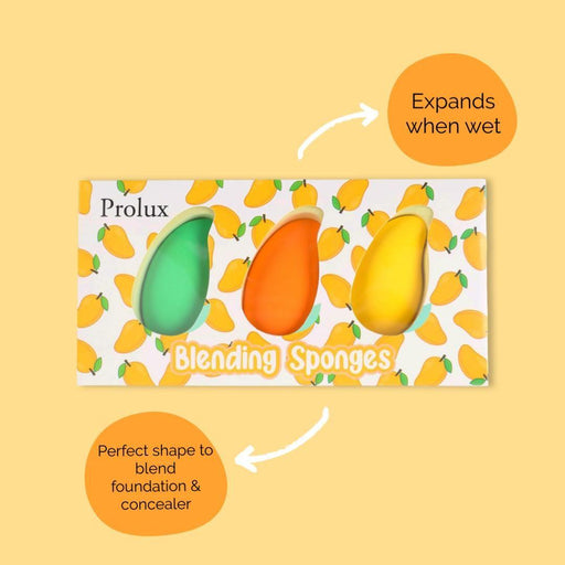 Prolux Cosmetics Mango Blending Sponge Set
