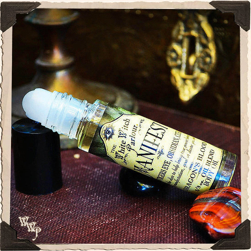 WhiteWitchParlour.com MANIFEST Elixir 1/3oz. BODY OIL Rollon. For Abundance, Attraction & Positivity. aromatherapy, perfume, oils