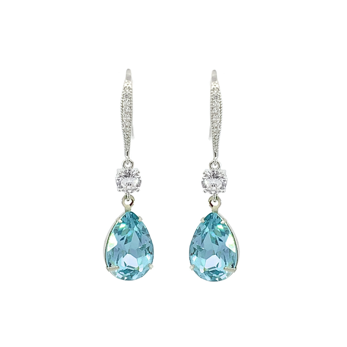 March Long Birthstone Earrings