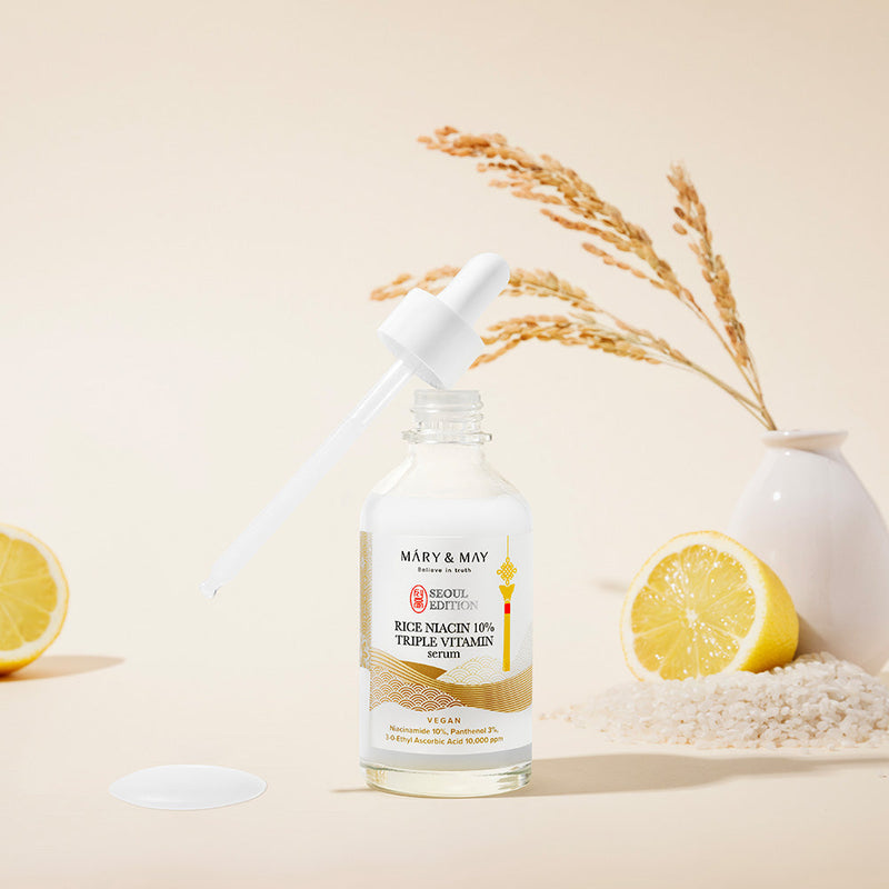 AsiaBeautyMall Mary & May Rice Niacin 10% Triple Vitamin Serum Serum