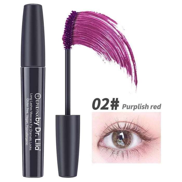 Long Lashes Mascara For Dramatic Looks - Carbon Black, Brown, Blue, Purple and Red Mascara