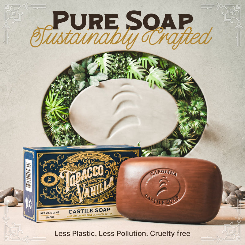 Carolina Castile Soap Castile Bar Soap - Tobacco Vanilla