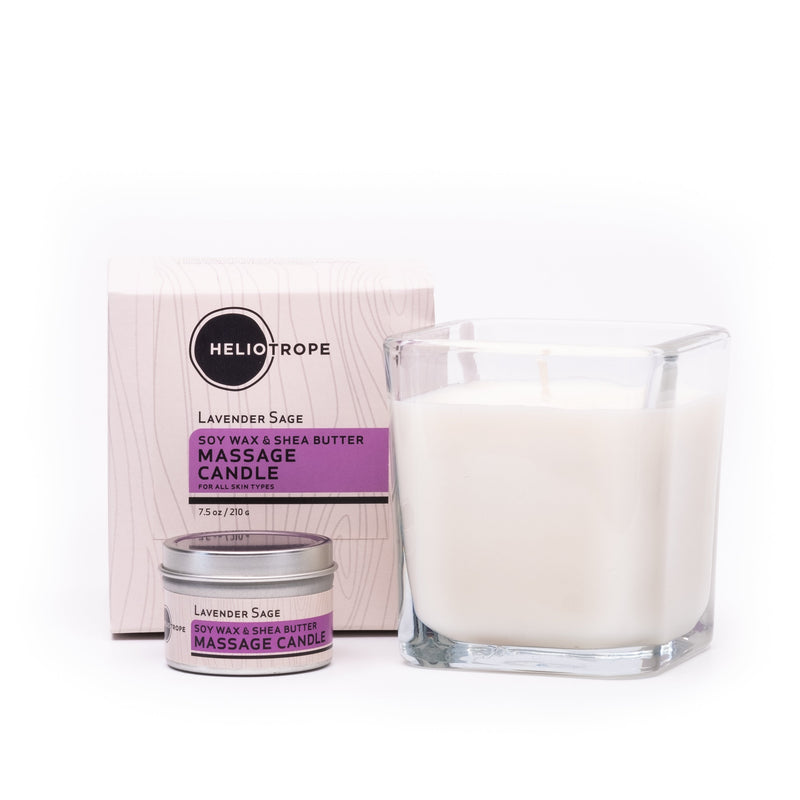 Heliotrope San Francisco Soy & Shea Massage Candles - NOW 30% OFF Candle