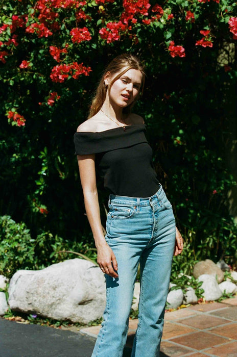 Maverick Top I Black off the shoulder