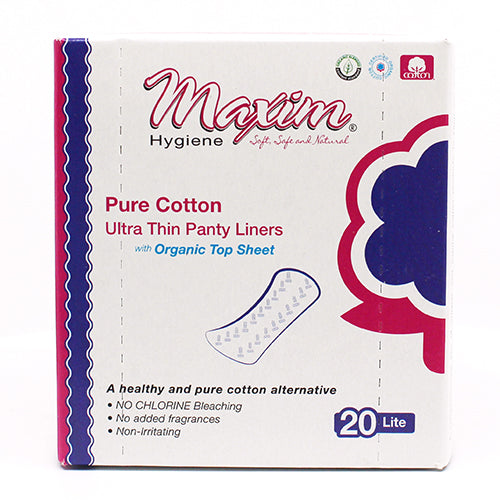 Maxim Maxim Natural Organic Cotton Ultra Thin Liners, 12 x 20ct Feminine Pads & Protectors