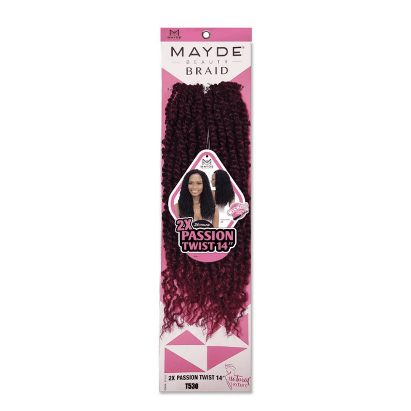 VIP Extensions Mayde Beauty Braid 2X Passion Twist 18" Kanekalon Hair Weaving/Braiding