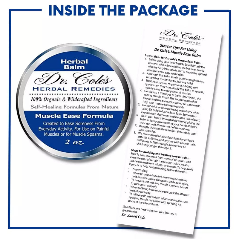 COLEHERBALS 19 - Dr. Cole's Muscle Ease Herbal Balm Herbal