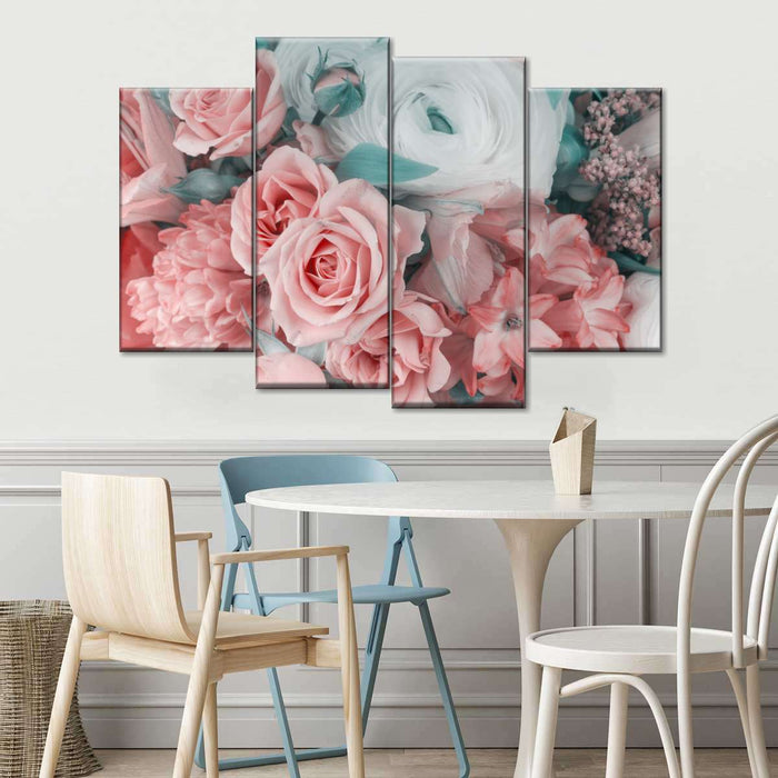 Blush Pink Floral Wall Art