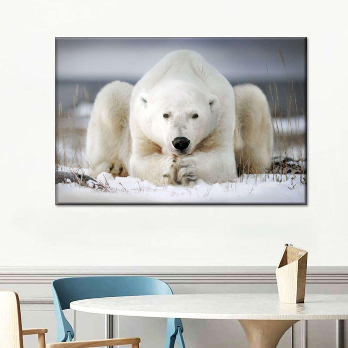 Yoga Polar Bear Wall Art