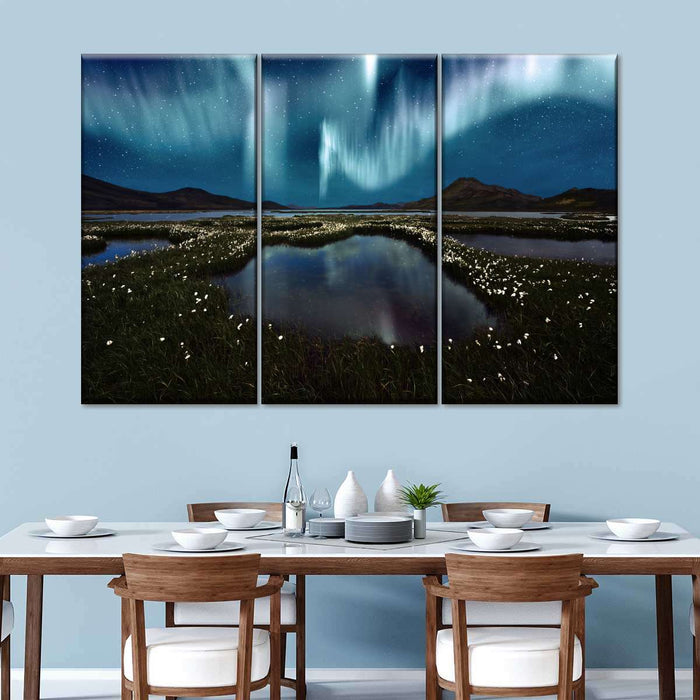 Landmannalaugar Northern Lights Wall Art