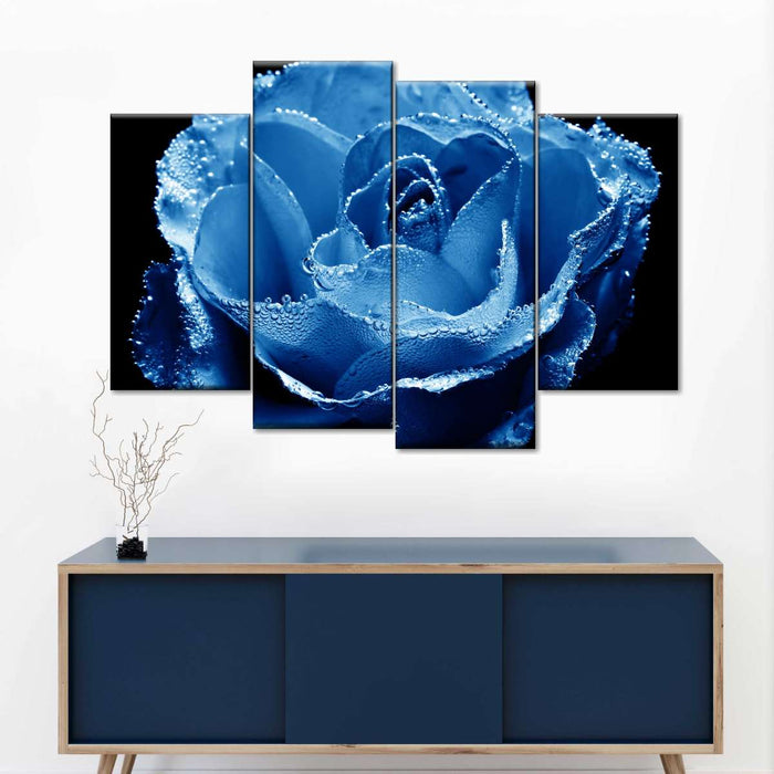 Misty Blue Rose Wall Art