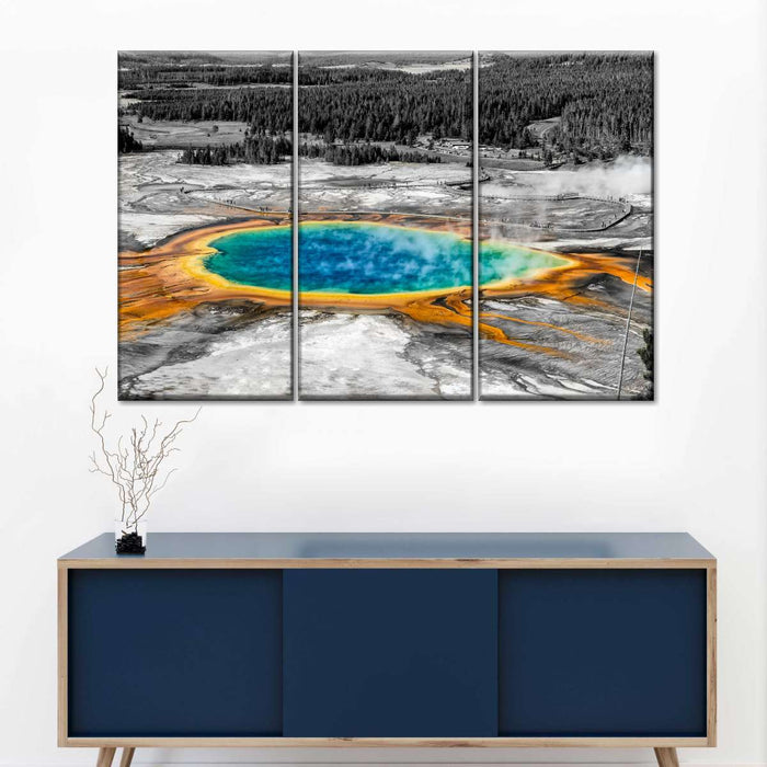 Grand Prismatic Spring Pop Wall Art