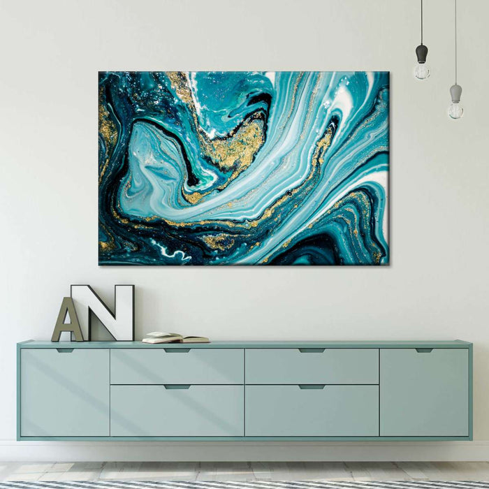 Dynamic Abstract Marble Wall Art