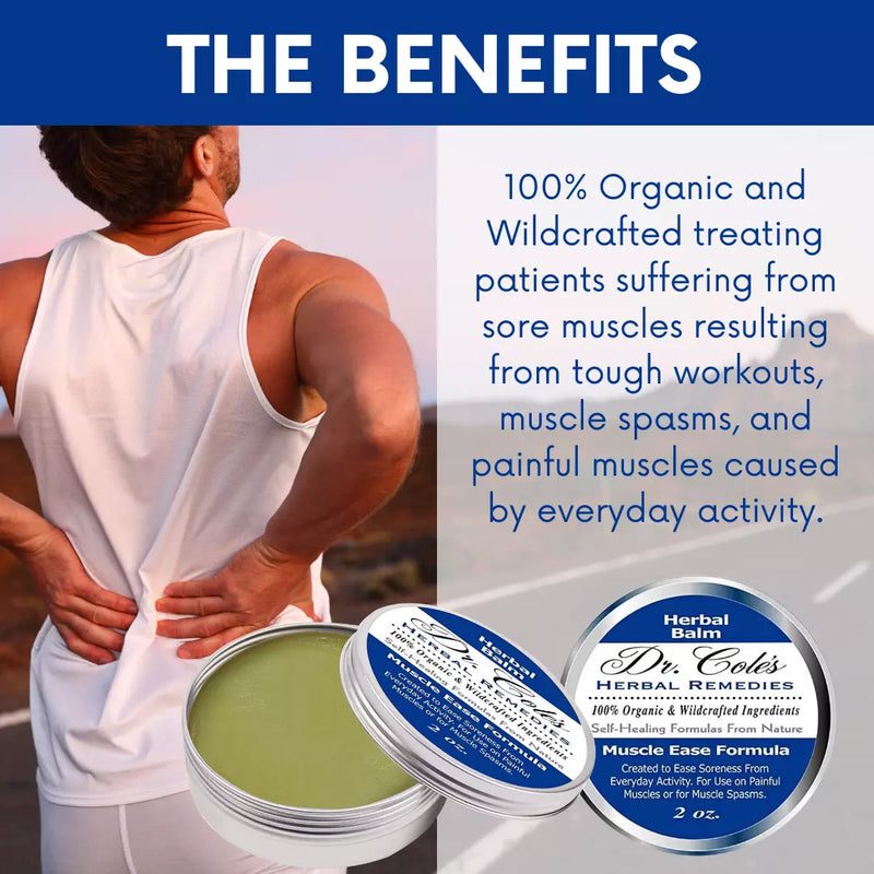 COLEHERBALS 19 - Dr. Cole's Muscle Ease Herbal Balm Herbal