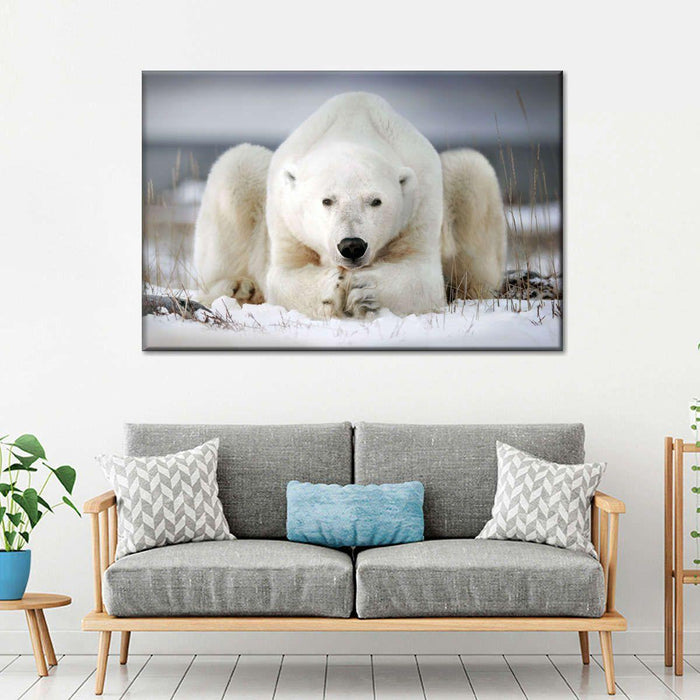 Yoga Polar Bear Wall Art