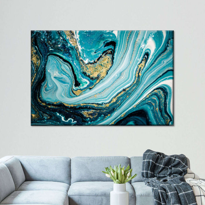 Dynamic Abstract Marble Wall Art