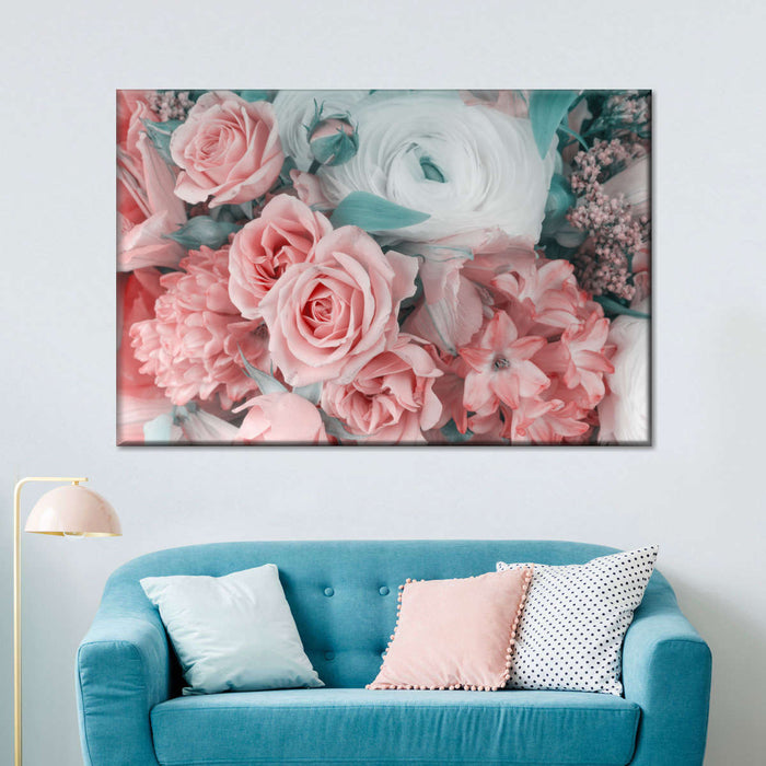 Blush Pink Floral Wall Art