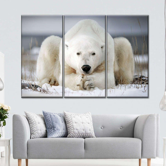 Yoga Polar Bear Wall Art