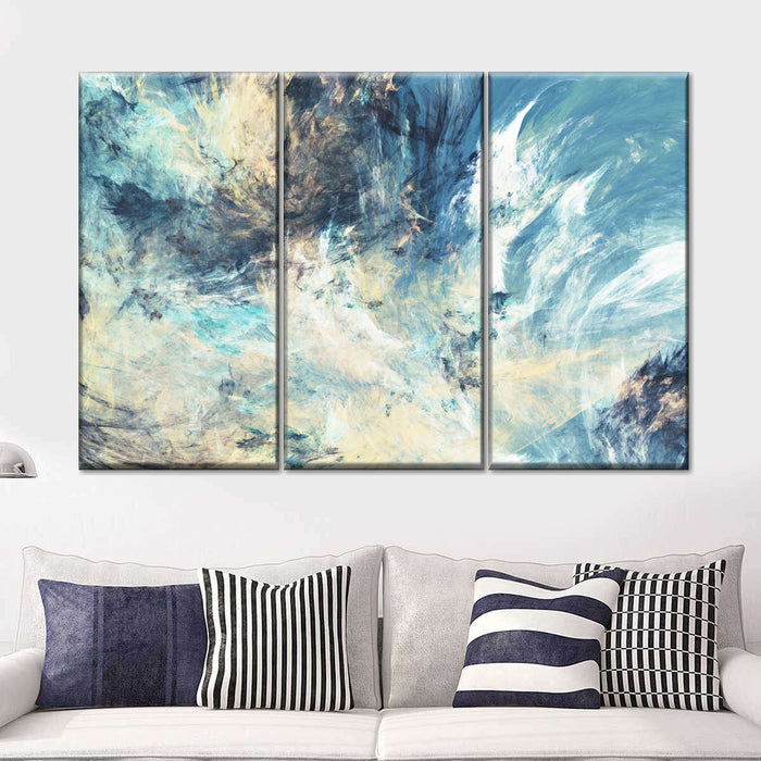 Frosty Dynamic Abstract Wall Art