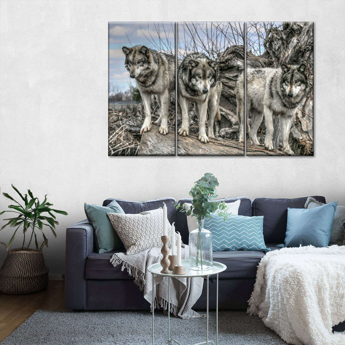 Forest Wolf Pack Wall Art