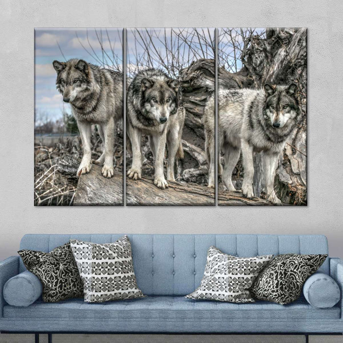 Forest Wolf Pack Wall Art