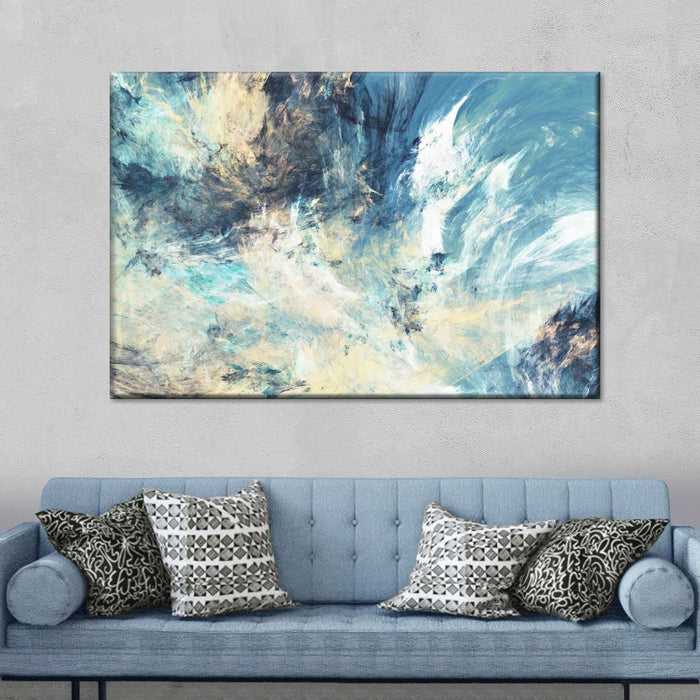 Frosty Dynamic Abstract Wall Art