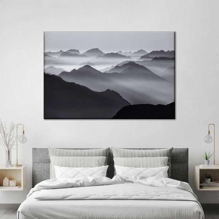 Andes Mountains In Mist Wall Art