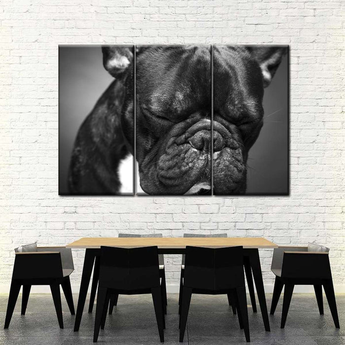 Melancholic French Bulldog Wall Art