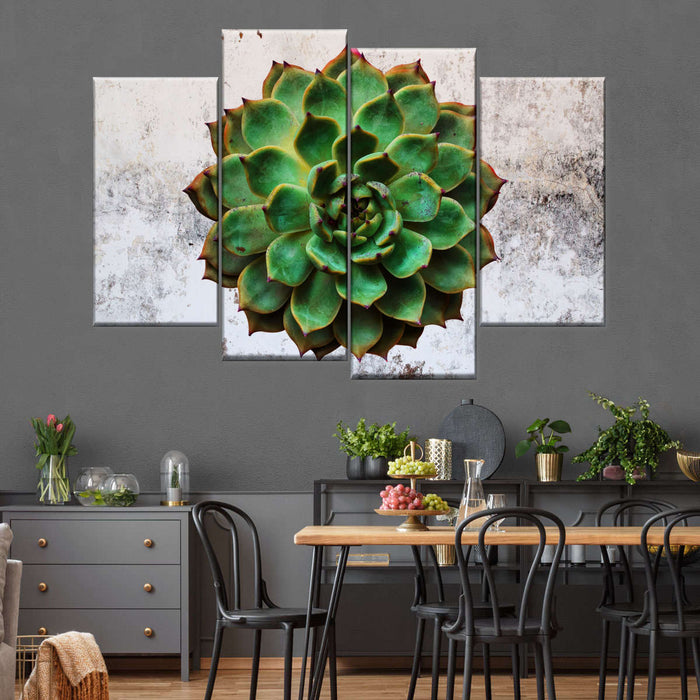 Grunge Succulent Wall Art