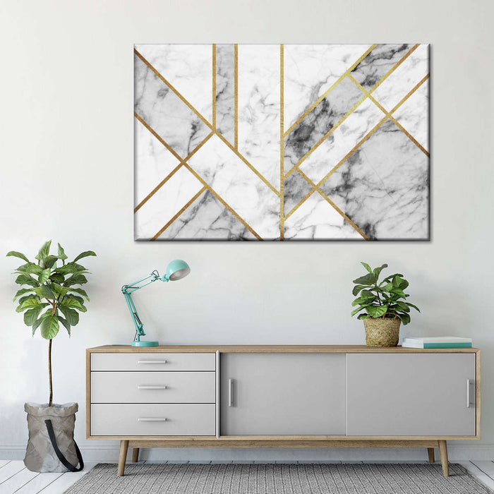 Marble Texture Geometric Abstract Wall Art