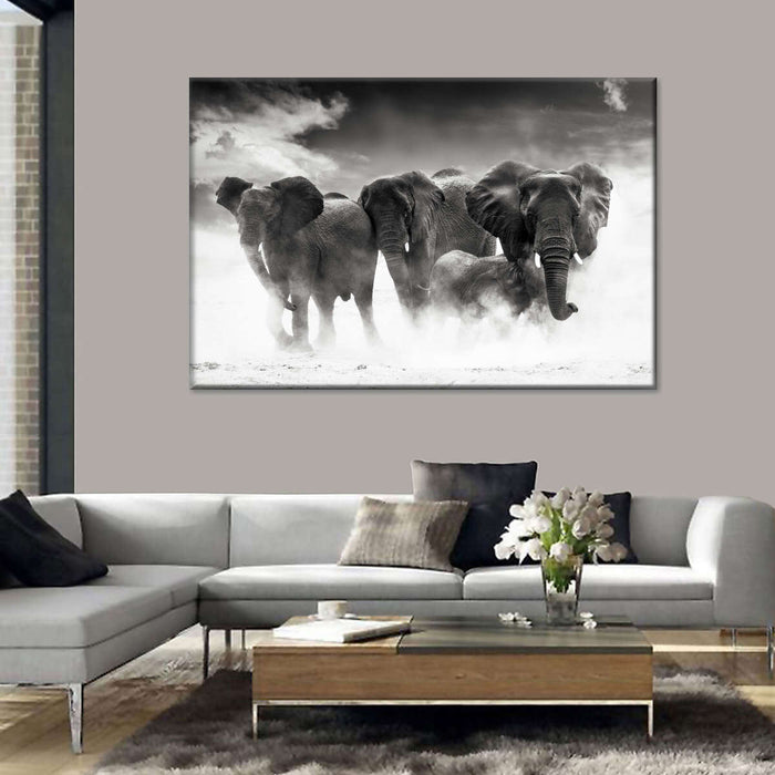 Etosha Park Elephants Wall Art