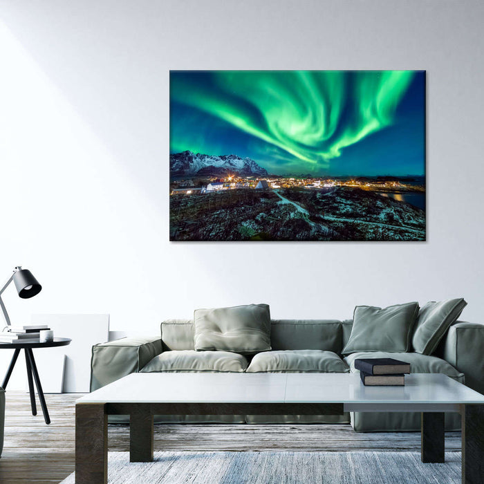 Henningsvaer Aurora Borealis Wall Art