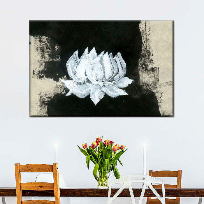 Black And White Floral Wall Art