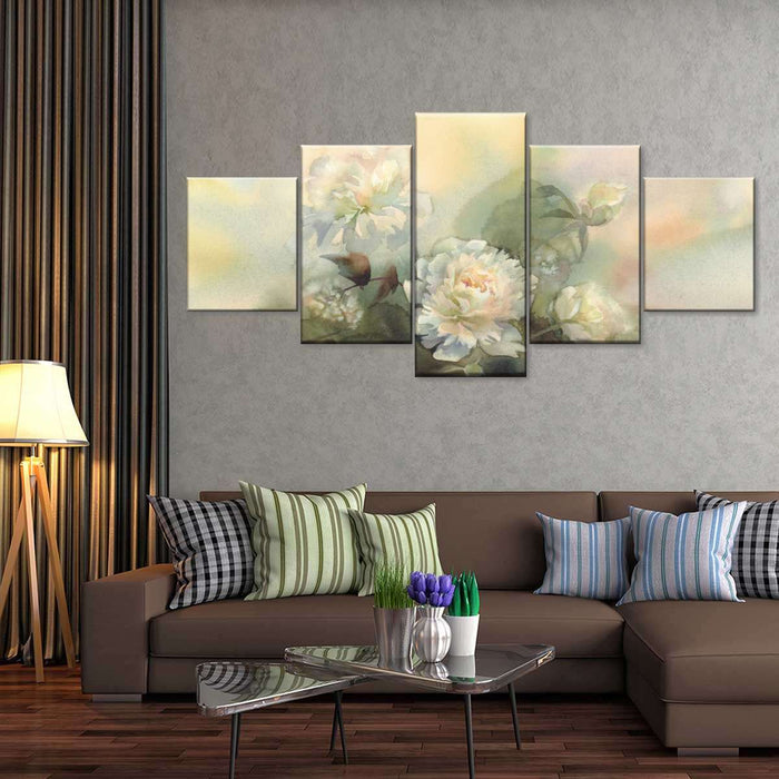 Abstract Bouquet Of Peonies Wall Art