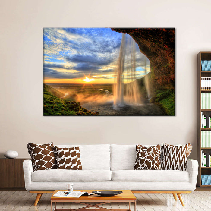 Mountain Waterfall Wall Art