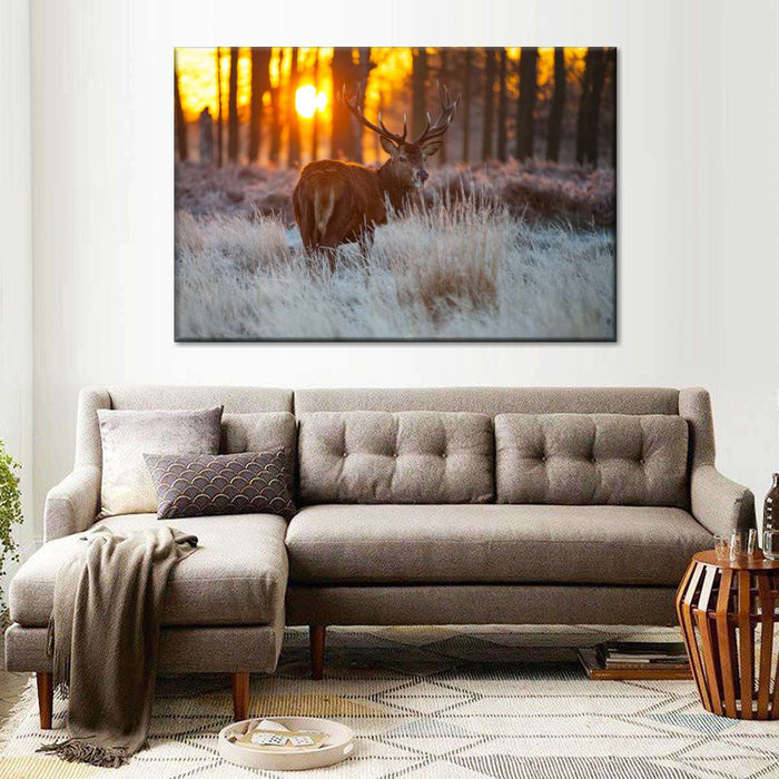 Forest Deer Hunting Wall Art