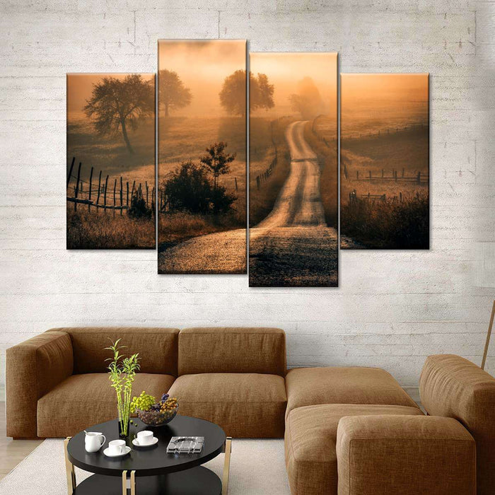 Field Of Fog Wall Art