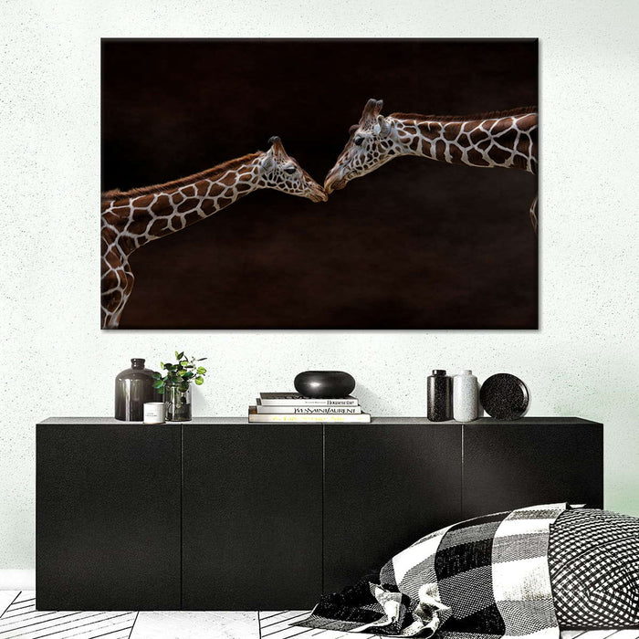 Giraffe Affection Wall Art