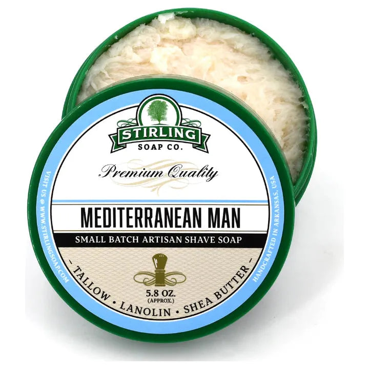 Stirling Soap Co Stirling Soap Co. Mediterranean Shaving Collection Shaving Set