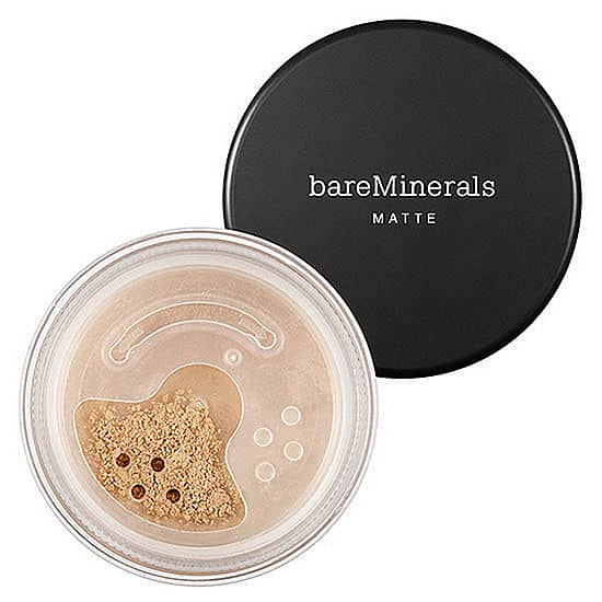 Nava Beauty bareMinerals Matte Foundation Broad Spectrum SPF 15 White Smoke Medium Beige