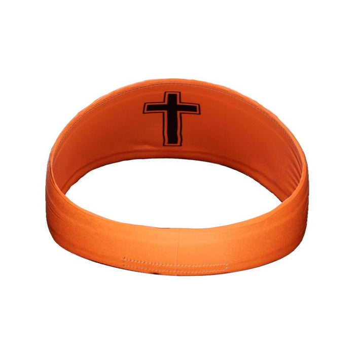 Faith Cross Orange Headband