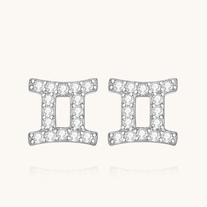 CZ Zodiac Earrings