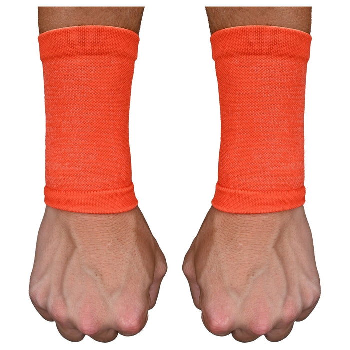 Orange Wrist Support Sleeves